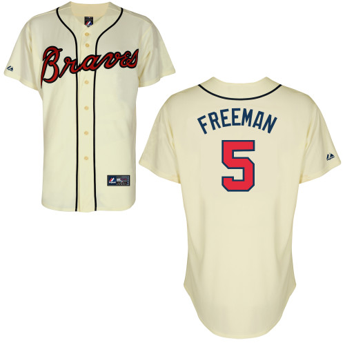 Freddie Freeman #5 mlb Jersey-Atlanta Braves Women's Authentic Alternate 2 Cool Base Baseball Jersey
